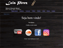 Tablet Screenshot of luisperez.com.br